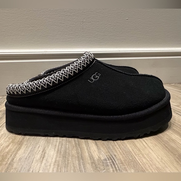UGG Shoes - UGG Tazz Black Suede Platform Clogs